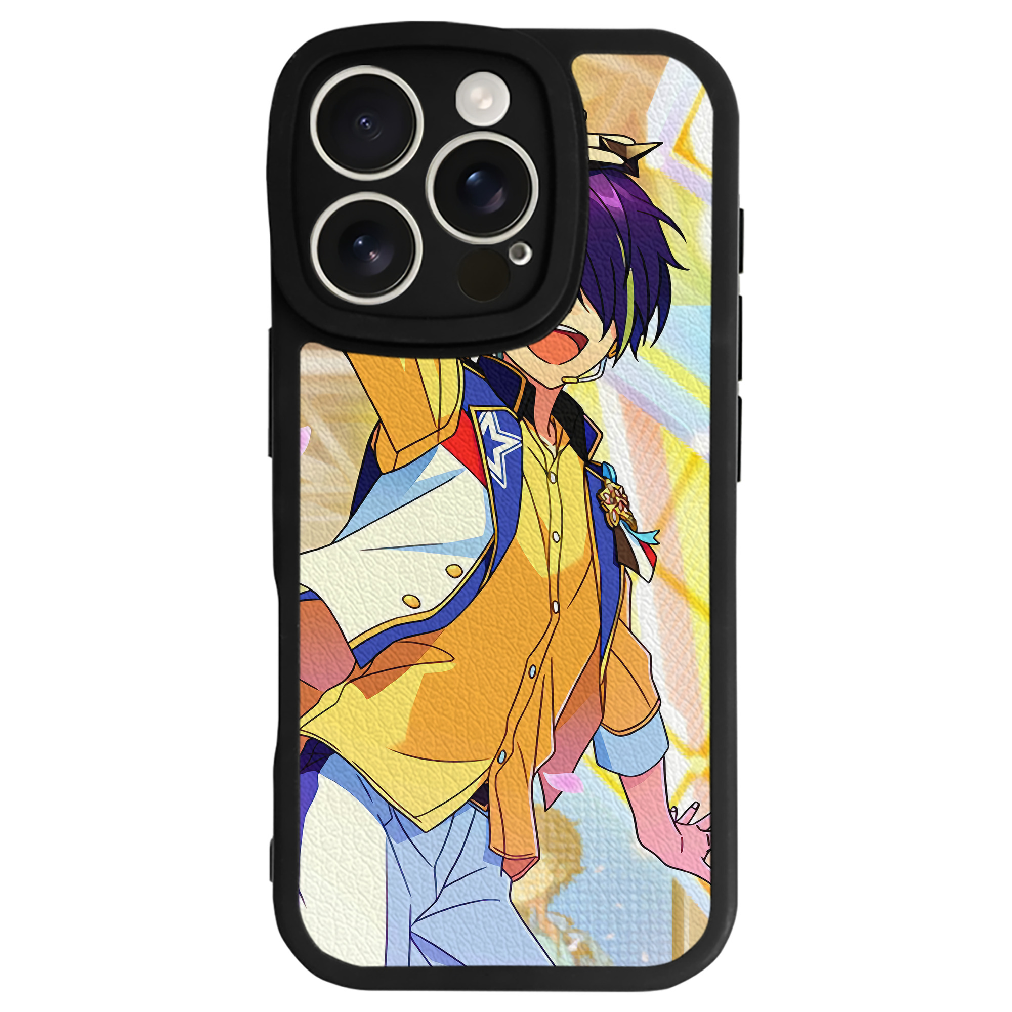 （画像用） あんさんぶるスターズ! Ensemble Stars 【iPhone 16シリーズ対応】シリコンスマホケース（レザー調） 材質：シリコン